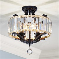 AGV 4-Light Crystal Ceiling Fixture