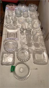 Assortment of clear glass
