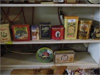 All misc advertising tins