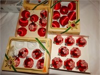 24+ red Christmas ornaments