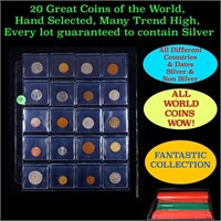 20 Great Coins of the World, hand selected, many t