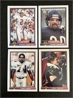LOT OF (65) 1991 TOPPS BOWMAN NFL FOOTBALL PICTURE