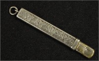 Edward VII sterling silver pencil holder