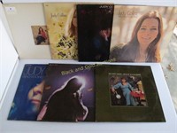 Seven Judy Collins LP Record Albums
