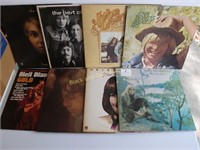 Eight Vintage LP Record Albums