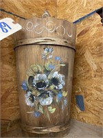 Wood Decorative Bucket 20"H
