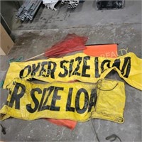 OVERSIZE LOAD BANNERS, CAUTION FLAGS