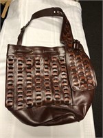 Unbranded belted leather adjustable purse