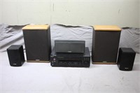 Sony Stereo Receiver w/Remote, (3) Advent Speakers