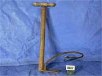 Antique Hand Air Pump w/Hose