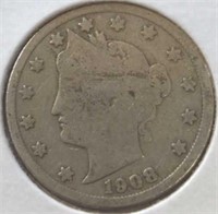 1908 Liberty Head V Nickel