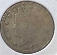 1907 Liberty Head V Nickel