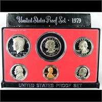 1979 United Stated Mint Proof Set 6 coins