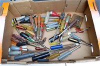 Large assortment of nut drivers and screwdrivers