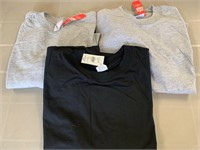 3 New Grey & Black T Shirts X3 Size L