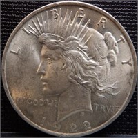 1922 Peace Silver Dollar - Coin