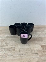 7 Black Coffee Mugs