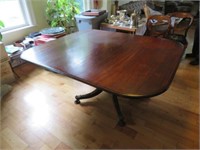 Exceptional tilt top dining room table 54" W 65" L