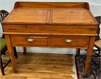 Pine Double Lift Top Country Desk