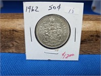 1962 50 CENT COIN SILVER