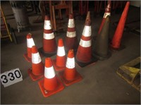 12 Various Traffic Cones