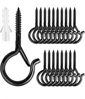 25 PCS SCREW-IN HOOKS FOR OUTDOOR STRING LIGHTS,