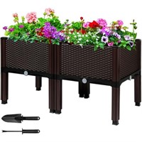 2 Boxes  MAYOLIAH Raised Garden Bed 16.5 H Planter