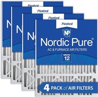 Nordic Pure 20x25x5 MERV 12 Pleated Honeywell Rep