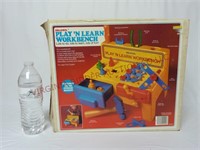 Vintage Shelcore Play 'N Learn Workbench