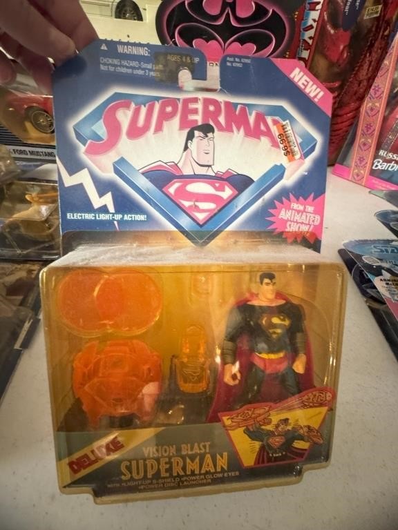 Spiderman, Superman, Batman in Boxes