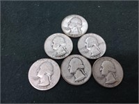 6 silver Washington quarters six times your money