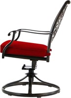Set of 2 Hanover Monaco Red Swivel Chairs