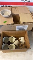 2 CASES OF BOWLS & GROUP OF PAWS UP COFFEE CUPS