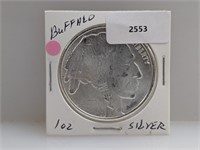 1oz .999 Silver Buffalo Round