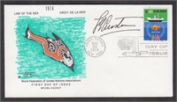 Jacques Cousteau Autograph on US First Day Cover w