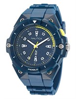 Nautica Men's Blue Bio Based Pu Strap Watch