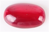 42.20CT GENUINE LOOSE RED CABOCHON RUBY W/ CERT.