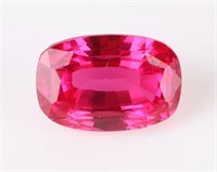 40.10CT GENUINE LOOSE RED OVAL RUBY W/ CERT.