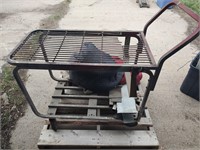 Metal roller cart with packing blankets