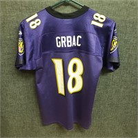 Elvis Grbac,Ravens,Reebok,Jersey,Size M