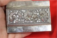 A Very Well Carved Chinese Export Silver Compact