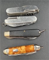 4 Pocket Knives 2 Are Vintage