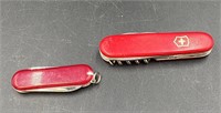 2 Vintage Swiss Army Knives