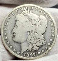 1897-O Morgan Silver Dollar F