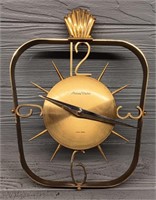 Mid-Century Phinny Walker Brass Wall Clock