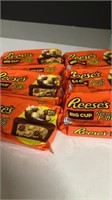 LOT OF 6 REESES BIG CUP WITH  REESES PUFFS 2.8 OZ