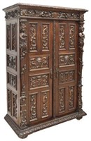 SPANISH RENAISSANCE REVIVAL CARVED OFFICE CABINET