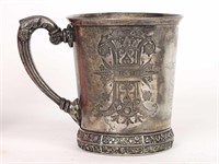 Silverplate Engraved Cup