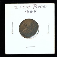 1864 2 Cent Civil War Coin