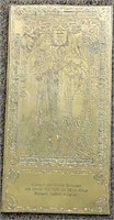 Thomas And Emme Polunder Brass Plaque